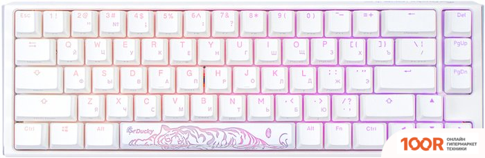 Клавиатура Ducky ONE 3 SF RGB WHITE (CHERRY MX BROWN) (71523)