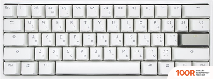 Клавиатура Ducky ONE 3 MINI RGB WHITE (CHERRY MX BROWN) (71515)