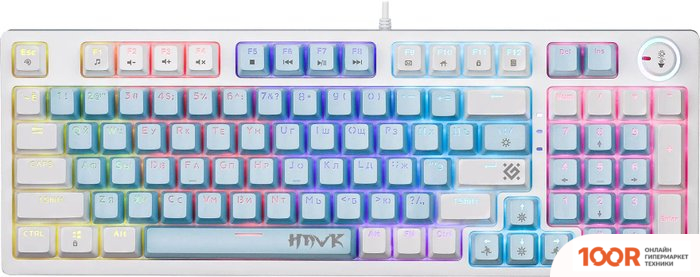 Клавиатура Defender HAWK GK-418 (БЕЛЫЙ, OUTEMU BROWN) (71449)