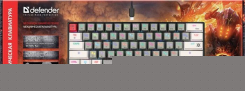 Клавиатура Defender FORGE GK-345 (OUTEMU RED) (71444)