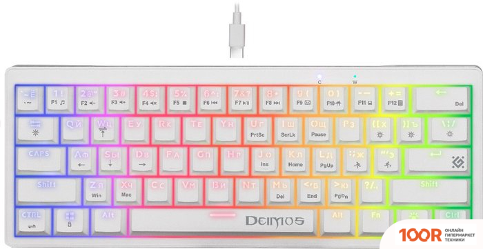 Клавиатура Defender DEIMOS GK-303 (БЕЛЫЙ) (71432)