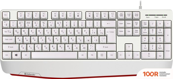 Клавиатура Defender ATOM HB-546 (БЕЛЫЙ) (71410)