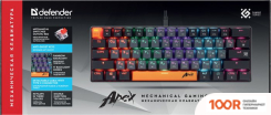 Клавиатура Defender APEX GK-002 (СЕРЫЙ/ЧЕРНЫЙ) (71403)
