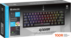 Клавиатура Defender ALLIGATOR GK-315 (ЧЕРНЫЙ) (71400)