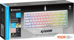 Клавиатура Defender ALLIGATOR GK-315 (БЕЛЫЙ) (71399)