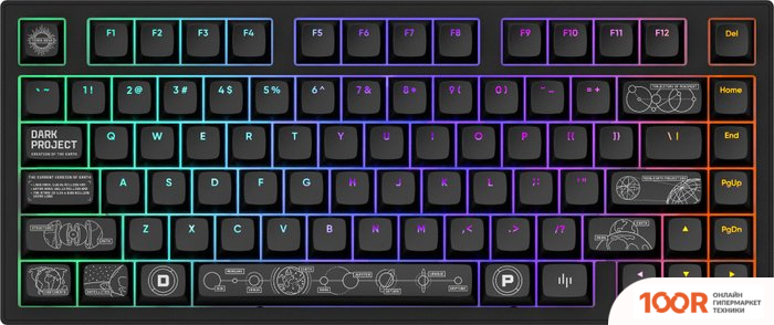 Клавиатура Dark Project ALU81A TERRA NOVA BLACK (G3MS MOONSTONE) (71371)
