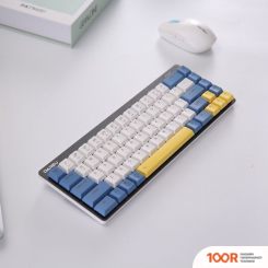 Клавиатура Dareu EK868 (KAIHL RED, WHITE-BLUE-YELLOW) (71366)