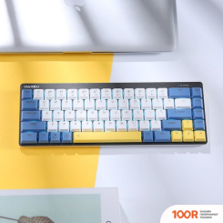 Клавиатура Dareu EK868 (KAIHL RED, WHITE-BLUE-YELLOW) (71366)