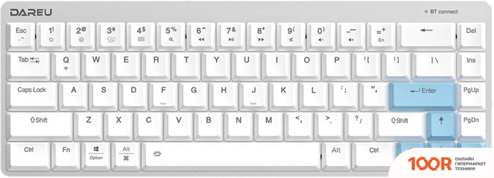 Клавиатура Dareu EK868 (KAIHL BROWN SWITCH, WHITE-BLUE) (71364)