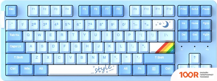 Клавиатура Dareu A87X PRO (DAREU BLUE SKY V3, ГОЛУБОЙ) (71351)