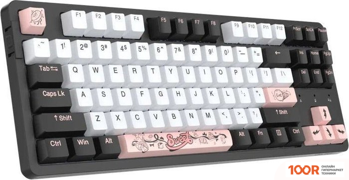 Клавиатура Dareu A87X (DAREU BLUE SKY V3, ЧЕРНЫЙ/БЕЛЫЙ) (71350)