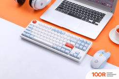 Клавиатура Dareu A87X (DAREU BLUE SKY V3, БЕЛЫЙ/СИНИЙ) (71348)