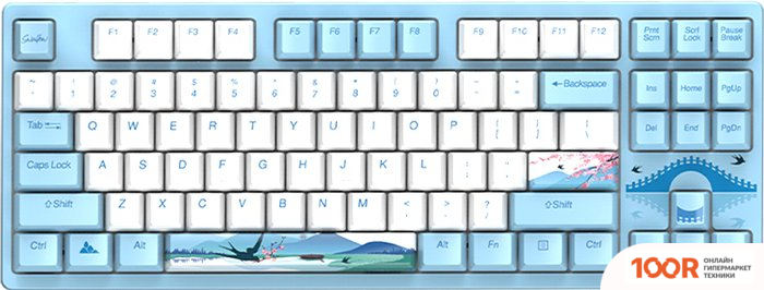 Клавиатура Dareu A87L (ГОЛУБОЙ) (71346)