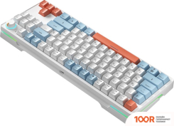 Клавиатура Cyberlynx ZA87 WHITE BLUE ORANGE (TNT YELLOW) (71337)