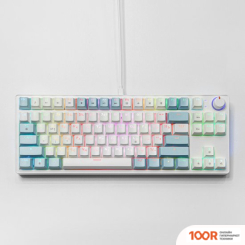 Клавиатура Cyberlynx ZA87 WHITE BLUE ORANGE (TNT YELLOW) (71337)