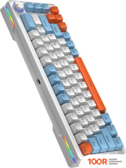 Клавиатура Cyberlynx ZA68 WHITE BLUE ORANGE (TNT YELLOW) (71334)
