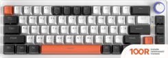 Клавиатура Cyberlynx ZA68 WHITE BLACK ORANGE (TNT YELLOW) (71333)