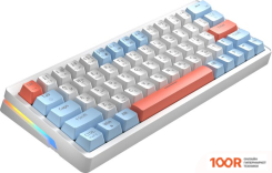 Клавиатура Cyberlynx ZA63 WHITE BLUE ORANGE (TNT YELLOW) (71331)