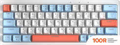 Клавиатура Cyberlynx ZA63 PRO WHITE BLUE ORANGE (TNT YELLOW) (71330)