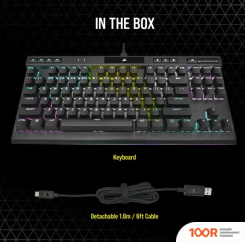 Клавиатура Corsair K70 RGB TKL (CORSAIR OPX, НЕТ КИРИЛЛИЦЫ) (71313)