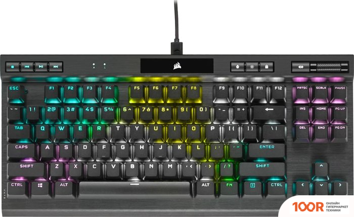 Клавиатура Corsair K70 RGB TKL (CHERRY MX RED, НЕТ КИРИЛЛИЦЫ) (71311)