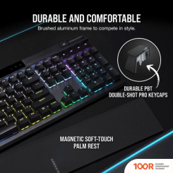Клавиатура Corsair K70 RGB PRO (ЧЕРНЫЙ, CHERRY MX RED, НЕТ КИРИЛЛИЦЫ) (71309)