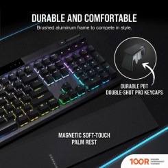 Клавиатура Corsair K70 RGB PRO (ЧЕРНЫЙ, CHERRY MX BROWN, НЕТ КИРИЛЛИЦЫ) (71308)