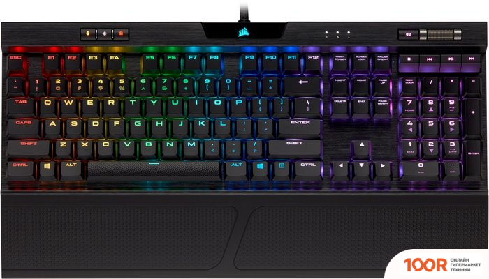 Клавиатура Corsair K70 RGB MK.2 SE (CHERRY MX SPEED, НЕТ КИРИЛЛИЦЫ) (71307)