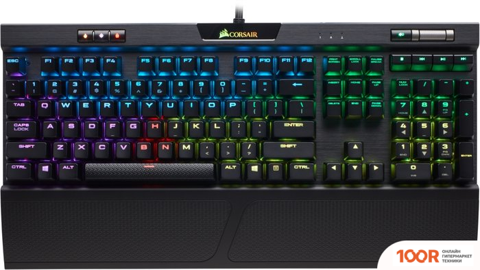 Клавиатура Corsair K70 RGB MK.2 RAPIDFIRE (CHERRY MX SPEED) (71306)