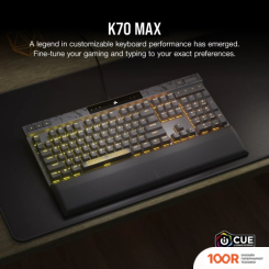 Клавиатура Corsair K70 MAX RGB (ТЕМНО-СЕРЫЙ, CORSAIR MGX, НЕТ КИРИЛЛИЦЫ) (71301)