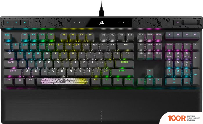 Клавиатура Corsair K70 MAX RGB (ТЕМНО-СЕРЫЙ, CORSAIR MGX, НЕТ КИРИЛЛИЦЫ) (71301)