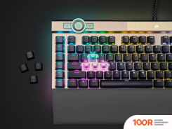 Клавиатура Corsair K100 RGB (ЗОЛОТИСТЫЙ, CORSAIR OPX, НЕТ КИРИЛЛИЦЫ) (71285)