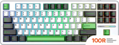 Клавиатура AULA F87 (БЕЛЫЙ/ЗЕЛЕНЫЙ/ЧЕРНЫЙ) (71201)