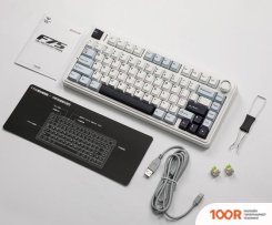 Клавиатура AULA F75 (БЕЛЫЙ/ГОЛУБОЙ/ЧЕРНЫЙ, TTC CRESCENT) (71197)