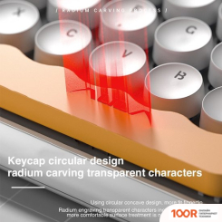 Клавиатура AULA F3680 (СЕРЫЙ, RED SWITCH) (71192)