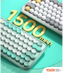 Клавиатура AULA F3680 (МЯТНЫЙ, BLUE SWITCH) (71187)