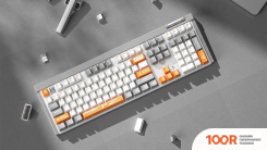 Клавиатура AULA F3050 (С СЕРЫМИ КНОПКАМИ, RED SWITCH) (71179)