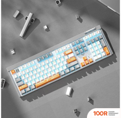 Клавиатура AULA F3050 (С СЕРЫМИ КНОПКАМИ, RED SWITCH) (71179)