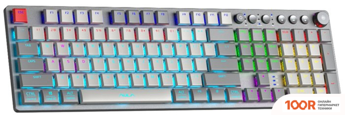 Клавиатура AULA F2090 (СЕРЫЙ) (71173)