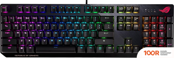 Клавиатура ASUS ROG STRIX SCOPE (CHERRY MX SILENT RED) (71147)
