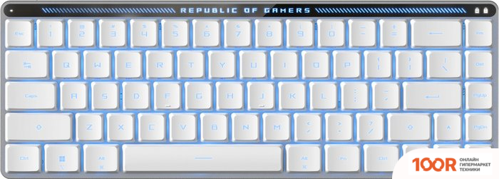 Клавиатура ASUS ROG FALCHION MOONLIGHT WHITE (ASUS RX LOW PROFILE BLUE) (71140)