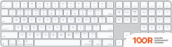 Клавиатура Apple MAGIC KEYBOARD USB-C MXK83LL/A (С TOUCH ID И ЦИФРОВОЙ ПАНЕЛЬЮ, С БЕЛЫМИ КЛАВИШАМИ, РАСКЛАДКА US ENGLISH) (71124)