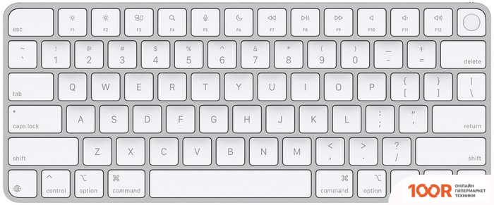 Клавиатура Apple MAGIC KEYBOARD USB-C MXCK3ZA/A (С TOUCH ID, С БЕЛЫМИ КЛАВИШАМИ, РАСКЛАДКА US ENGLISH) (71122)