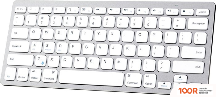 Клавиатура Anker ULTRA-SLIM BLUETOOTH KEYBOARD (СЕРЕБРИСТЫЙ) (71115)