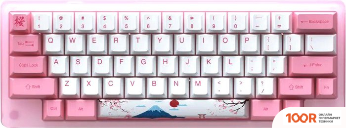 Клавиатура Akko ACR 59 ACRYLIC TOKYO (AKKO CS JELLY PINK) (71101)