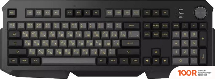 Клавиатура Akko 6104S BLACK & SILVER (AKKO CS WINE RED) (71100)