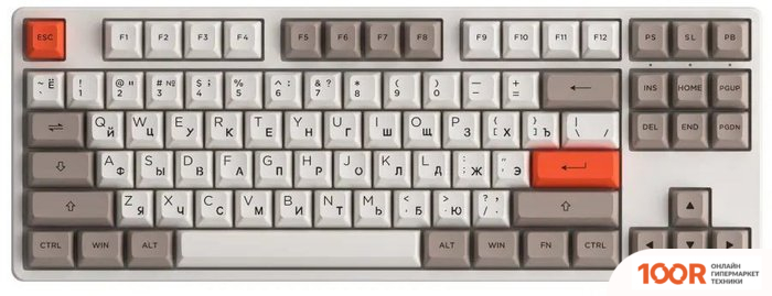 Клавиатура Akko 5087S WHITE (AKKO CREAM YELLOW V3) (71091)