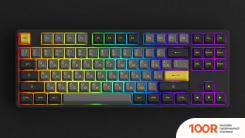 Клавиатура Akko 5087S BLACK & GOLD (AKKO CS JELLY PURPLE) (71086)