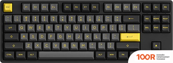 Клавиатура Akko 5087B PLUS BLACK & GOLD (AKKO CREAM YELLOW V3) (71081)