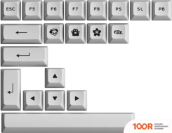 Клавиатура Akko 5075S BLACK & SILVER (AKKO CREAM YELLOW V3 PRO) (71080)